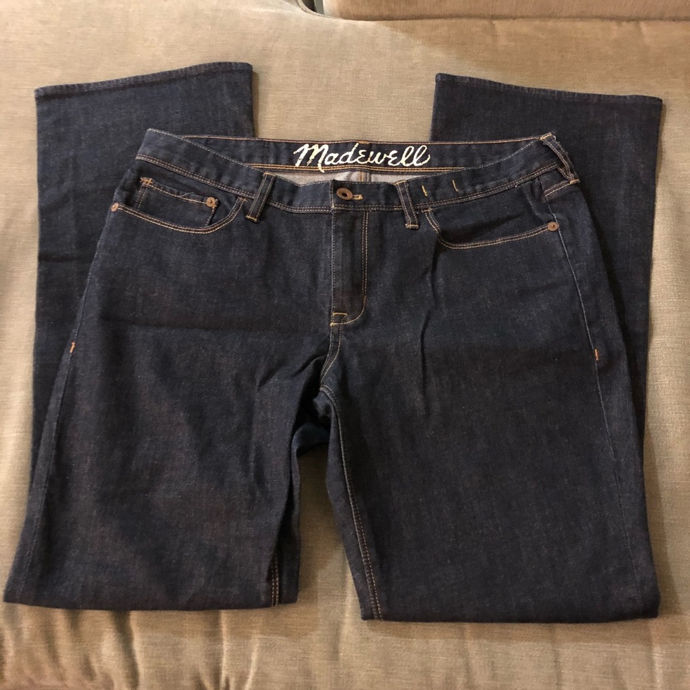 NWOT Madewell Dark Boot Cut Jeans, 32 x 32
